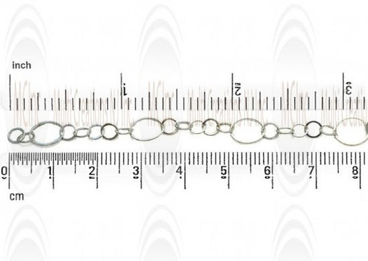 Round Link Chain : 10.25 mm  with 5 links of  5.3 mm