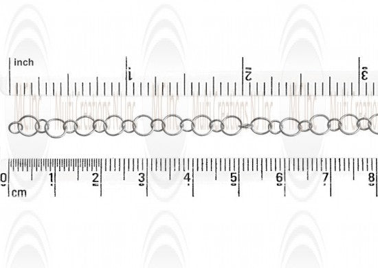 Alternate Round Link Chain :  4.75 and 3.1 mm