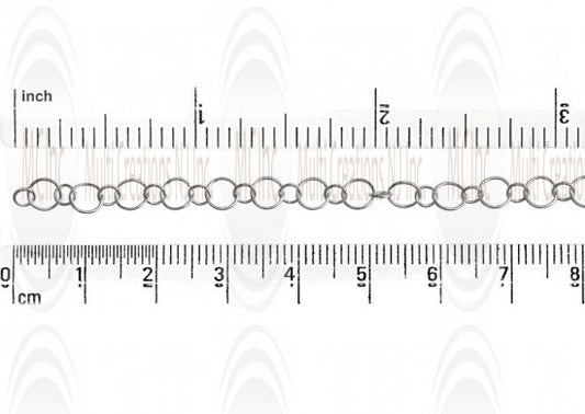 Alternate Round Link Chain :  4.75 and 3.1 mm