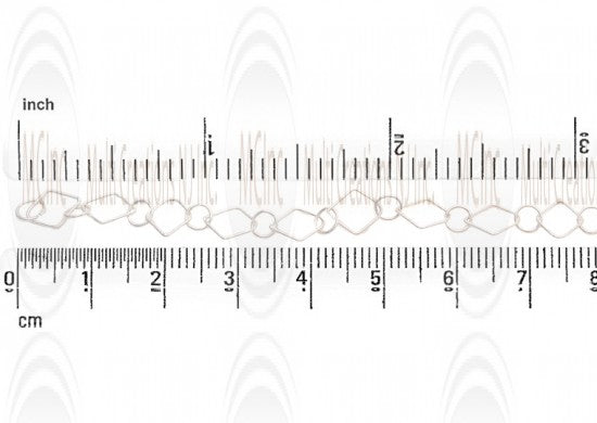 Diamond Shape Link Chain : 10.5x8.5 mm with 5.35 mm Links