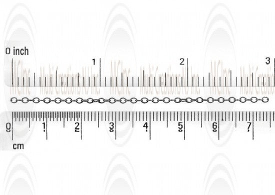 Oxidized Round Twisted Cable Chain : 1.9 mm