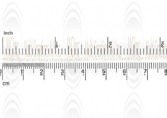 Oval Cable Chain : 2x0.9 mm 