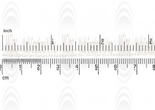 Oval Cable Chain : 2x0.9 mm 