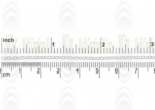 Oval Cable Chain : 2.2x1.8 mm 