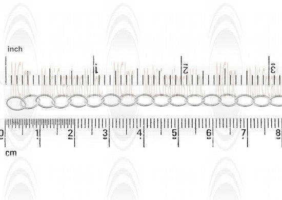 Oval Cable Chain : 6x4.3 mm 