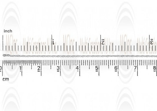 Flat Oval Cable Chain : 1.75x1 mm 