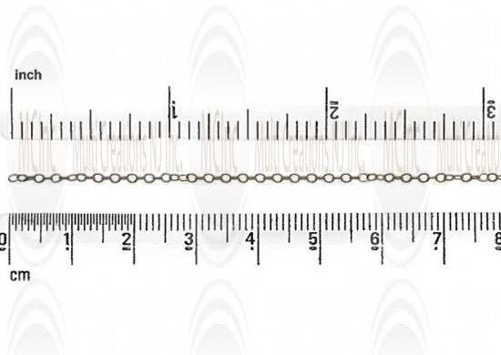 Flat Oval Cable Chain : 1.9x1.4 mm