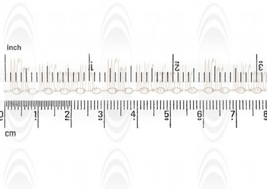 Flat Oval Cable Chain : 3.35x2.25 mm 