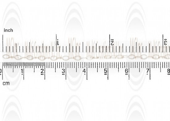 Flat Oval Cable Chain : 4.3x2.8 mm 