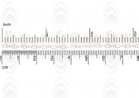Flat Oval Cable Chain : 4.3x2.8 mm 
