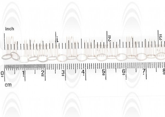 Flat Oval Cable Chain : 8x5.3 mm 