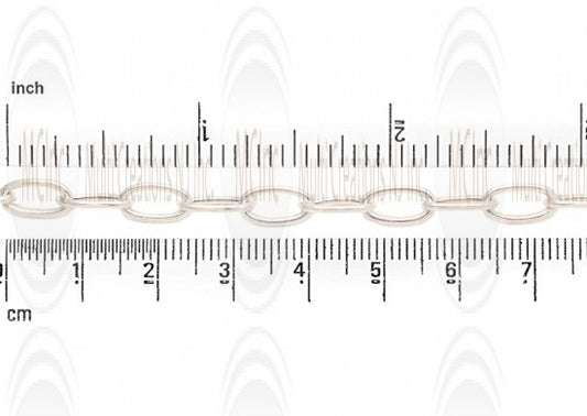 Puffed Oval Cable Chain : 14.9x7.7 mm 
