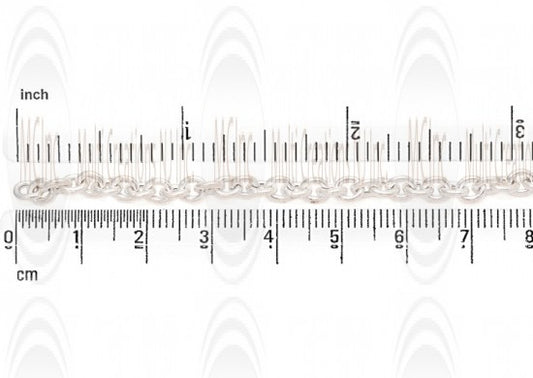 Puffed Oval Cable Chain : 6.2x5.5 mm 
