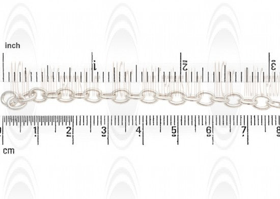 Puffed Oval Cable Chain : 9.1x6.6 mm 
