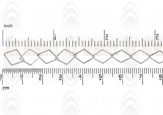 Diamond Shape Cable Chain : 10.9x8.55 mm 