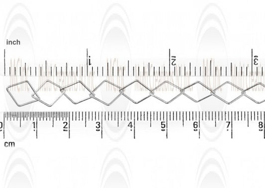 Diamond Shape Cable Chain : 10.9x8.55 mm 