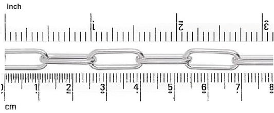 Paper Clip Chain : 15x4 mm 