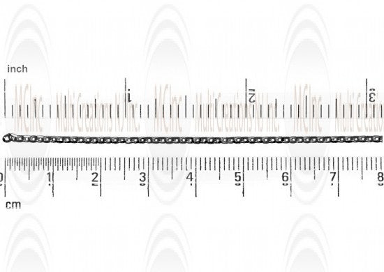 Oxidized Mirror Finished Square Shape Cable Chain : 2.2x1.8 mm 