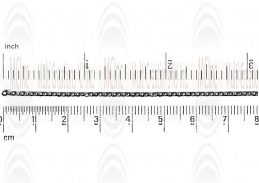 Oxidized Mirror Finished Square Shape Cable Chain : 2.2x1.8 mm 