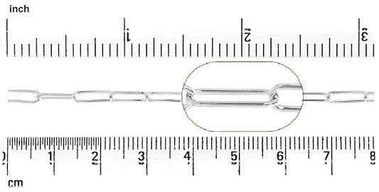 Paper Clip Chain : 10x3 mm 