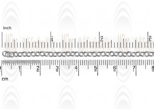 Puffed Rolo Chain : 3.5 mm 