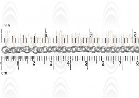 Puffed Rolo Chain : 4.5 mm 