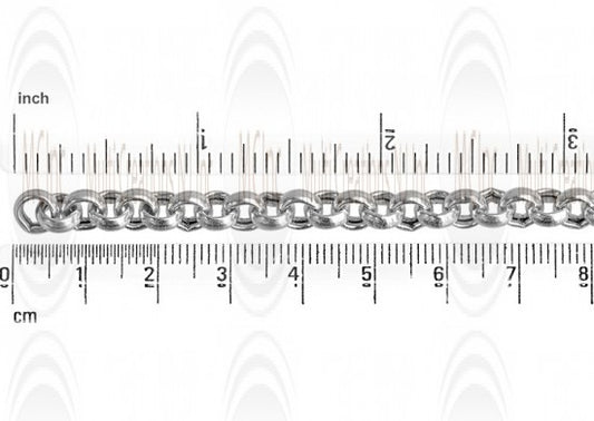 Puffed Rolo Chain : 6.5 mm 