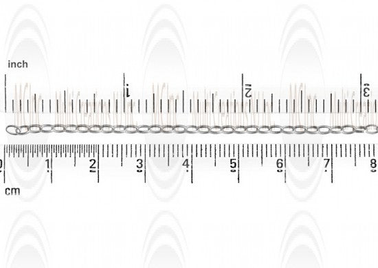 Oval Rolo Chain : 3.3x2.1 mm 