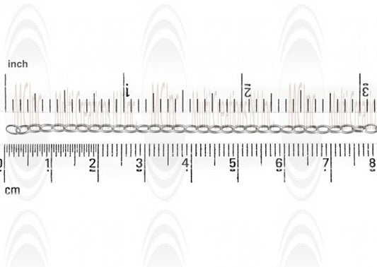 Oval Rolo Chain : 3.3x2.1 mm 