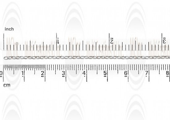 Mirror Finished Oval Rolo Chain : 2.6x1.9 mm 