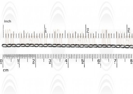 Oxidized Mirror Finished Oval Rolo Chain : 3.9x2.4 mm  : TEMPORARILY OUT OF STOCK : PLEASE CHECK BACK LATER