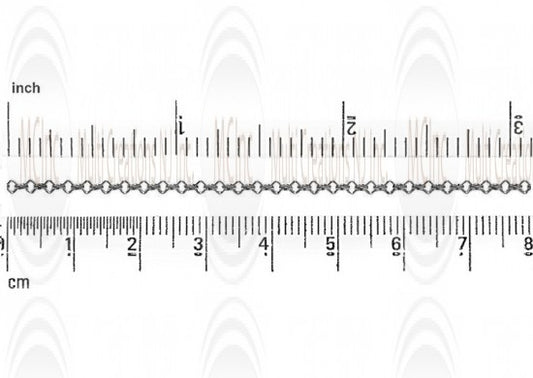 Oxidized Mirror Finished Square Rolo Chain : 1.9 mm TEMPORARILY OUT OF STOCK : PLEASE CHECK BACK LATER