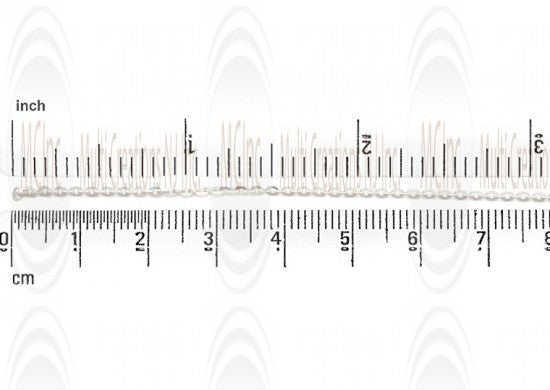 Mirror Finished Rectanguler Rolo Chain : 4.8x1.9 mm