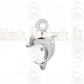 CM101 : Sterling Silver Dolphin Charm - 7 mm