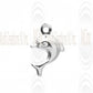 CM102 : Sterling Silver Dolphin Charm - 9 mm
