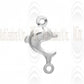 CM103 : Sterling Silver Dolphin Charm - 10 mm
