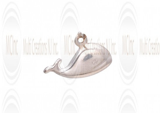 CM112 : Sterling Silver Fish Charm - 15 mm