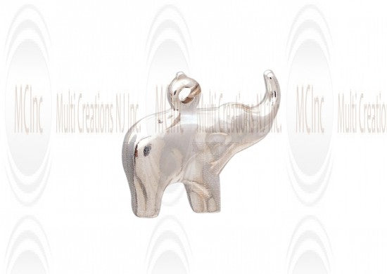 CM143 : Sterling Silver Elephant Charm - 16 mm