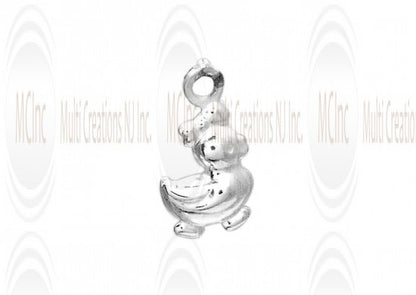 CM181 : Sterling Silver Bird Charm - 6 mm