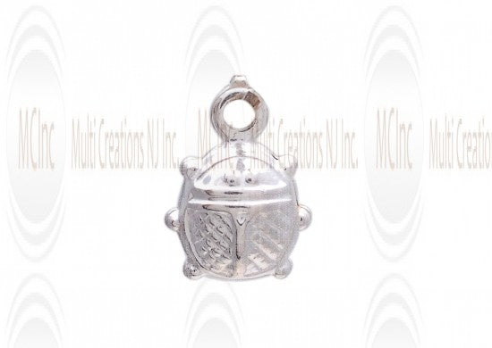 CM191 : Sterling Silver Bug Charm - 7 mm