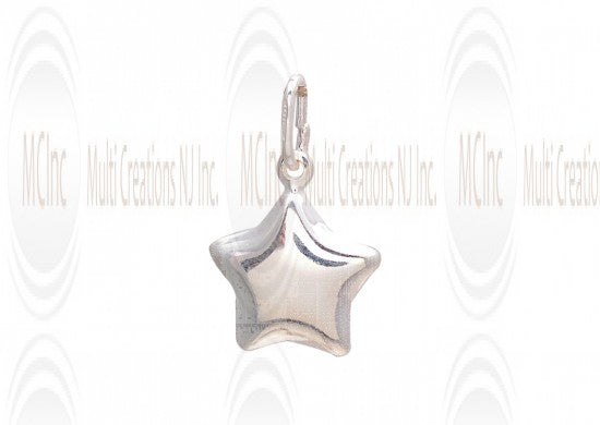 CM222 : Sterling Silver Star Charm - 14 mm