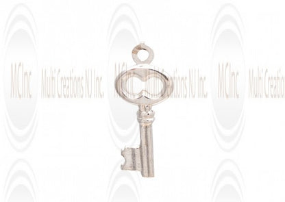 CM271 : Sterling Silver Key Charm - 19 mm