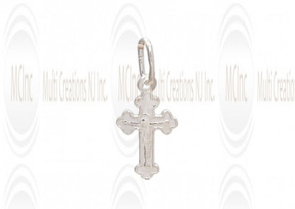 CM281 : Sterling Silver Cross Charm - 15x10 mm