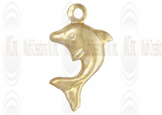 Gold Filled Dolphin Charm 8x11mm