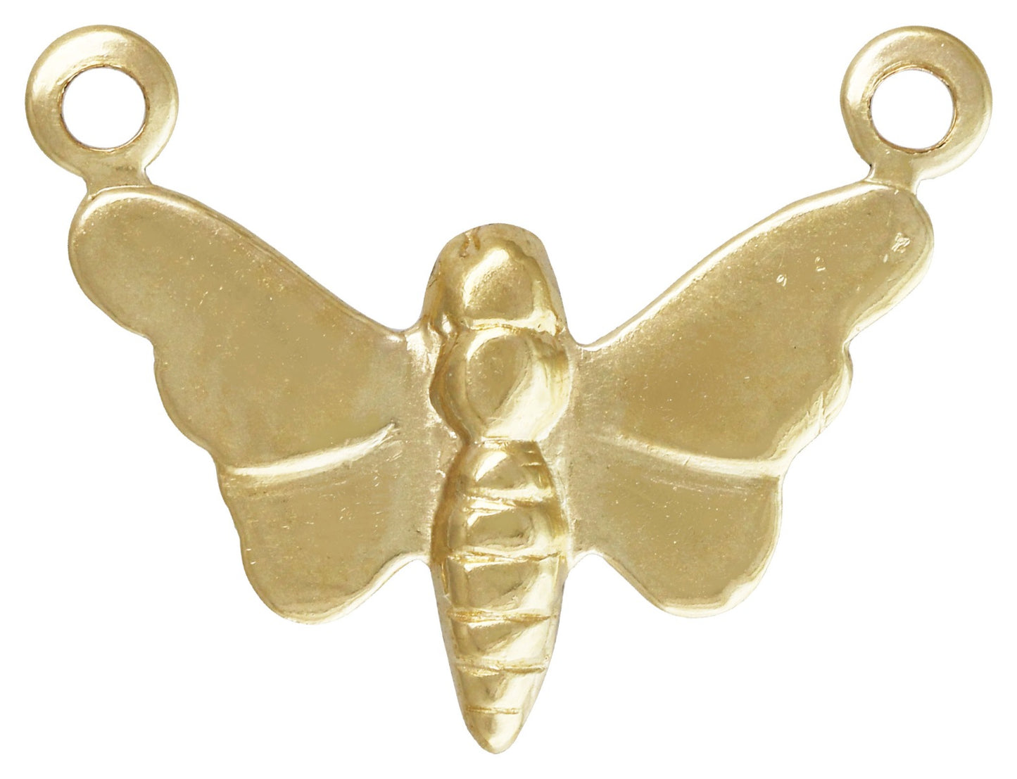 Gold Filled Butterfly Charm w/2 Rings 15mm
