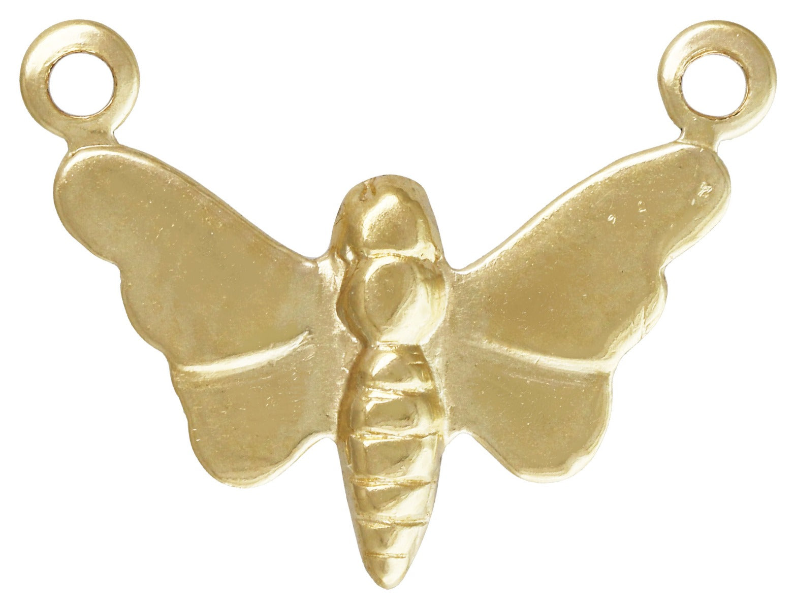 Gold Filled Butterfly Charm w/2 Rings 15mm