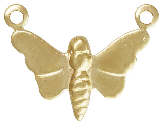 Gold Filled Butterfly Charm w/2 Rings 15mm