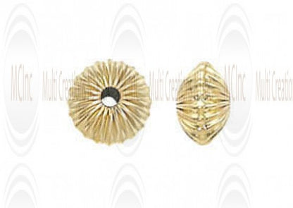 Gold Filled Corrugated Saucers (Available in 3 Sizes)