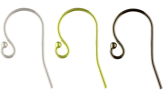 Sterling Silver Ball end Ear Wires