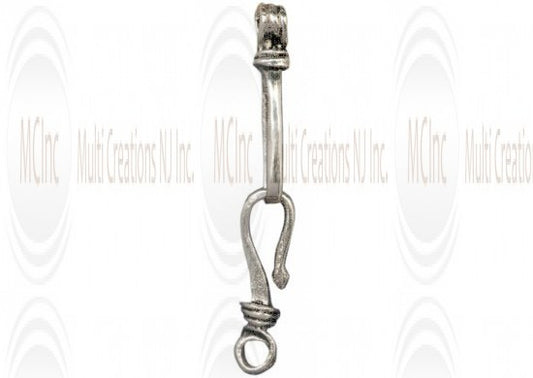 HE110 : Bali Silver Hook & Eye : 30+30 mm